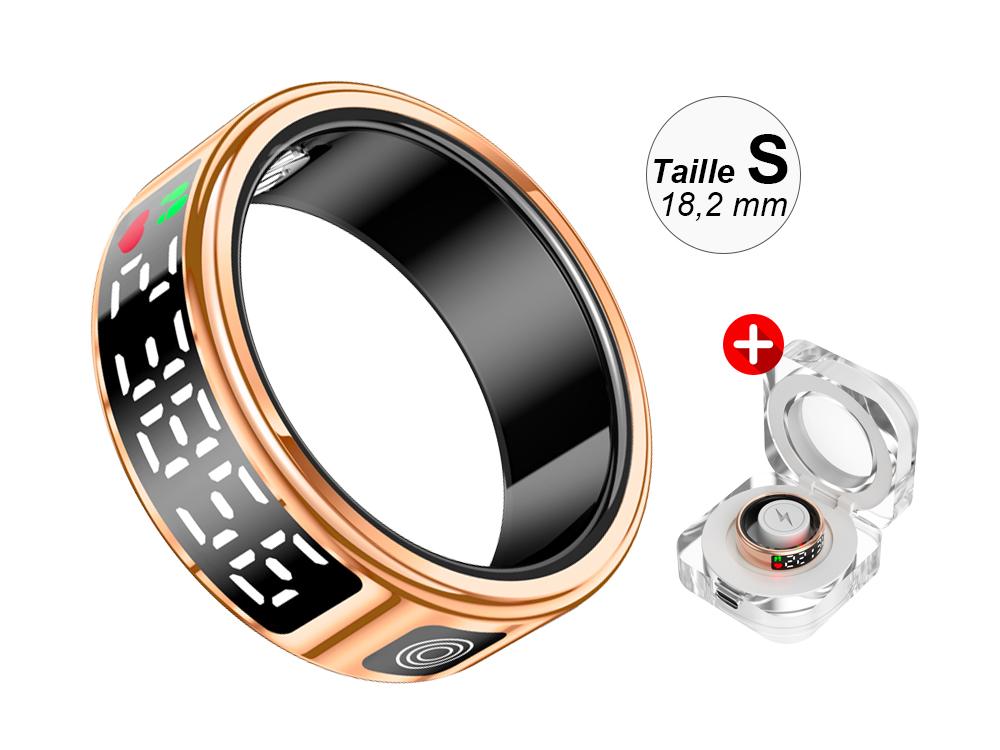 Bague connectée Eko - Modèle Diana - Or rose - Taille S