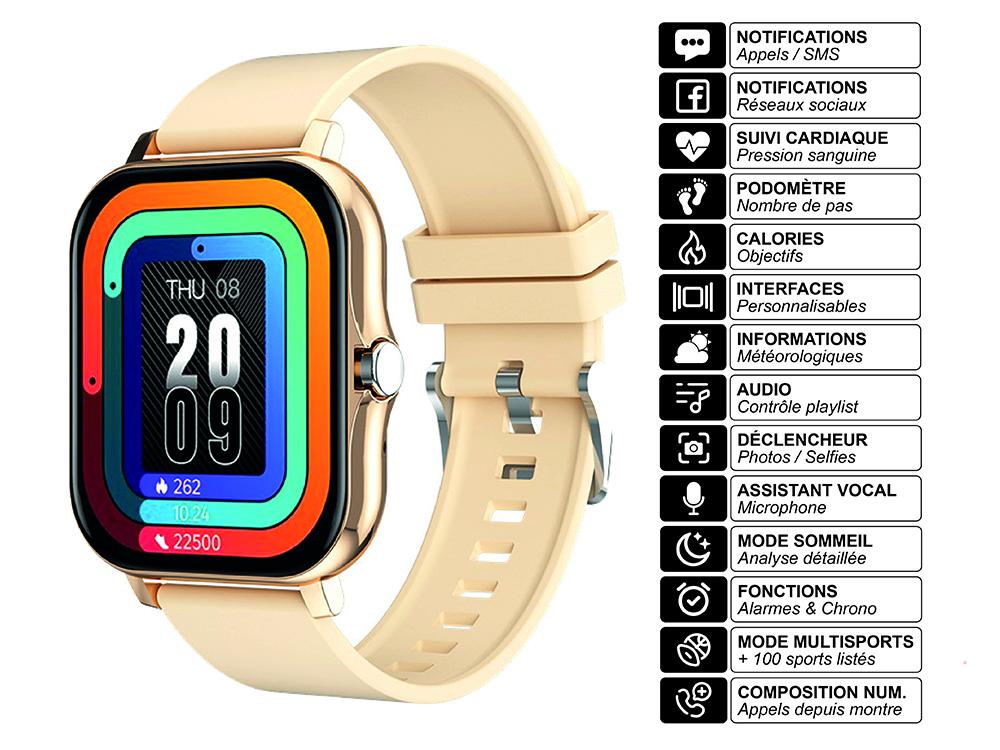 Montre connectée EKO - Modèle Balnéo - Coloris Beige