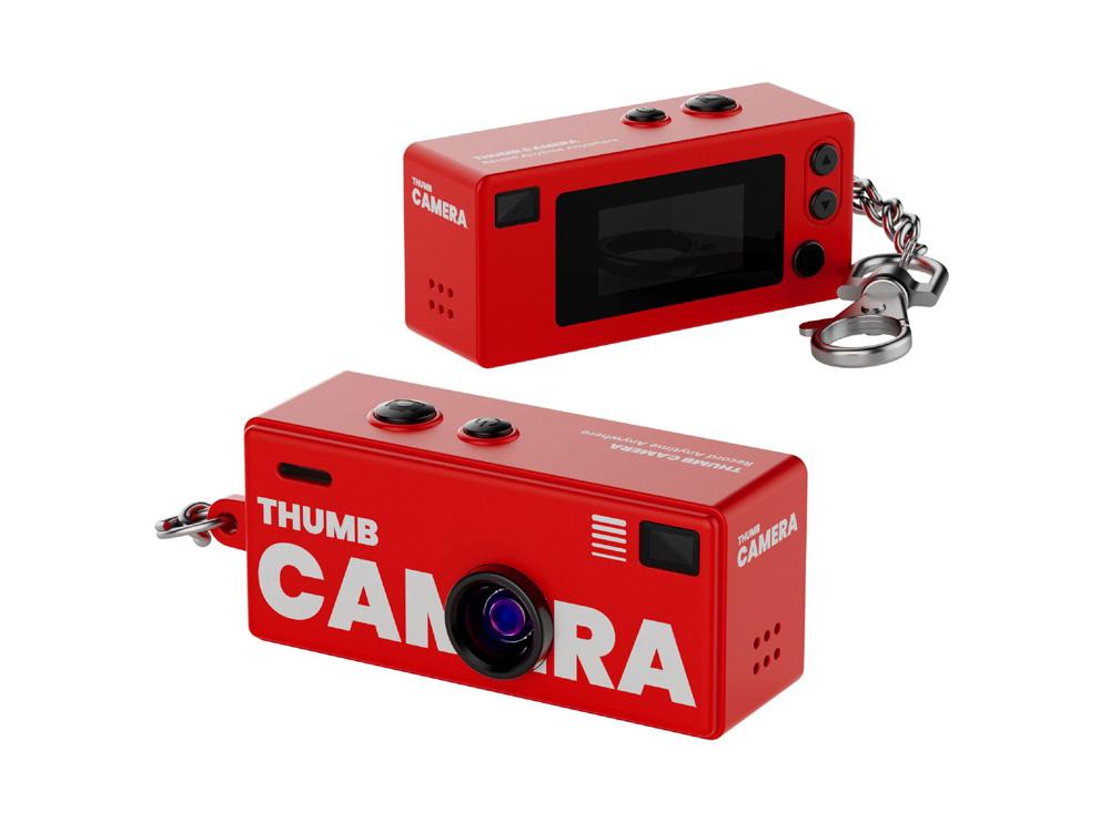 Mini caméra 1080p - Modèle Rétro 80 - Coloris Rouge