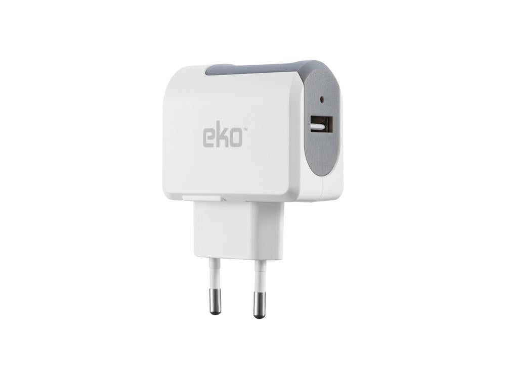 Chargeur secteur USB universel 1A - Blanc