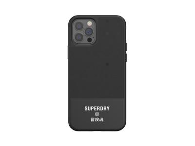 Coque Superdry Canvas pour iPhone 12 et iPhone 12 Pro - Noire
