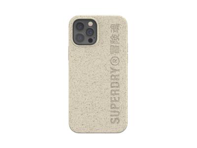 Coque Superdry Snap Case Compostable pour iPhone 12 et iPhone 12 Pro - Beige