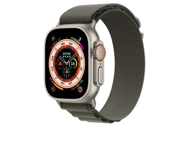 Bracelet en textile pour Apple Watch Ultra 49mm - Kaki