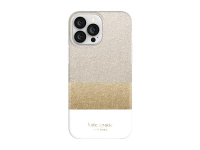 Coque Kate Spade Glitter Block pour iPhone 12 Pro Max & iPhone 13 Pro Max - Argent