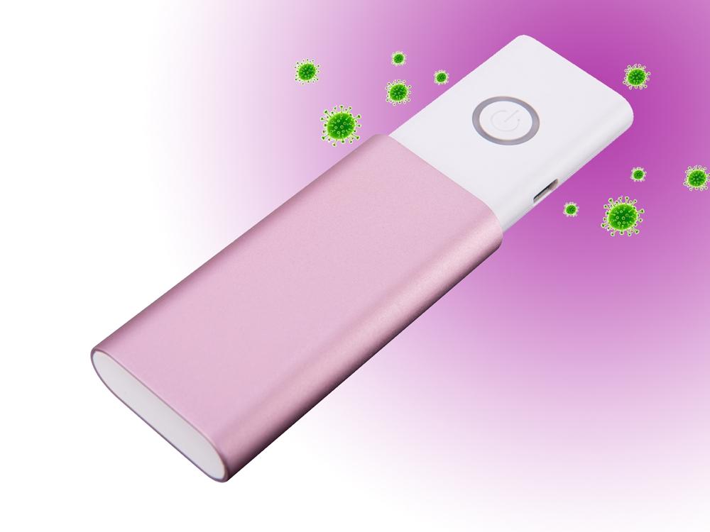 Lampe de désinfection portative UV 270-280NM - Rose
