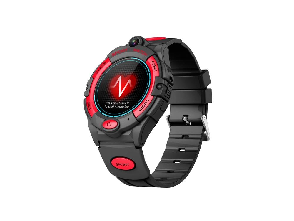 Montre connectée 4G GPS Camera EKO-Sport - Noire/Rouge