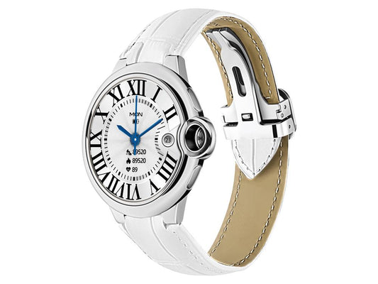 Montre connectée EKO-Stella - Blanche (cuir)