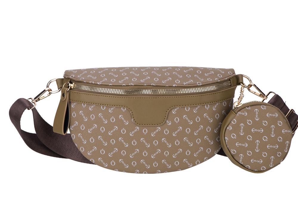 Sac banane avec pochette ronde - Modèle Mélisse - Marron