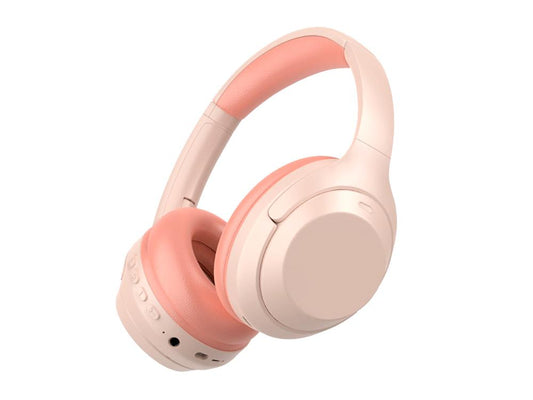 Casque Stéréo Bluetooth 5.0 EKO - Modèle Pharell - Rose