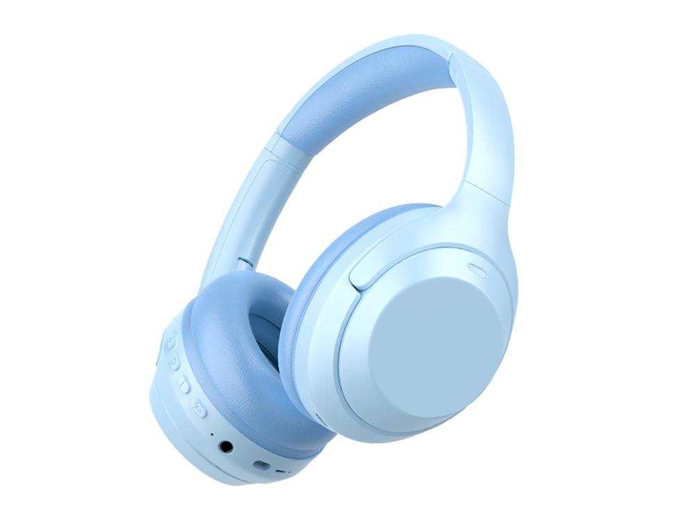 Casque Stéréo Bluetooth 5.0 EKO - Modèle Pharell - Bleu