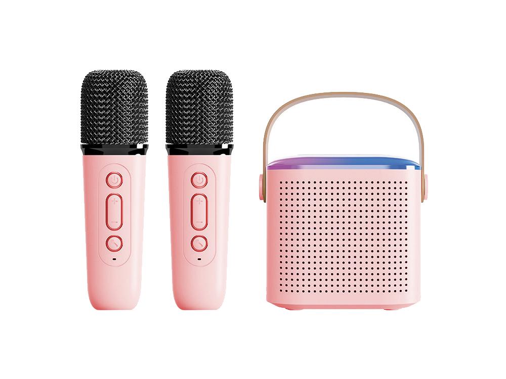 Mini Karaoké EKO Bluetooth 5.3 - Modèle Taylor - Coloris Rose