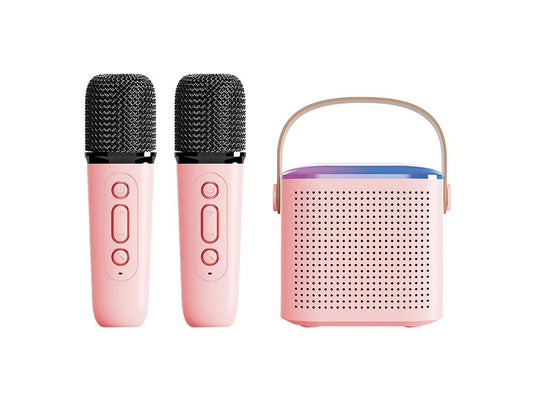 Mini Karaoké EKO Bluetooth 5.3 - Modèle Taylor - Coloris Rose