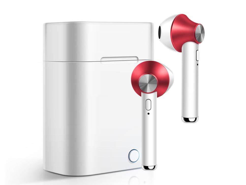 Écouteurs TWS EKO Bluetooth 5.0 - Modèle Jeez - Coloris Rouge