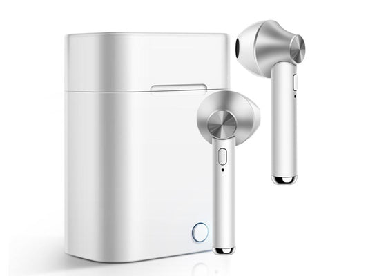 Écouteurs TWS EKO Bluetooth 5.0 - Modèle Jeez - Coloris Argent