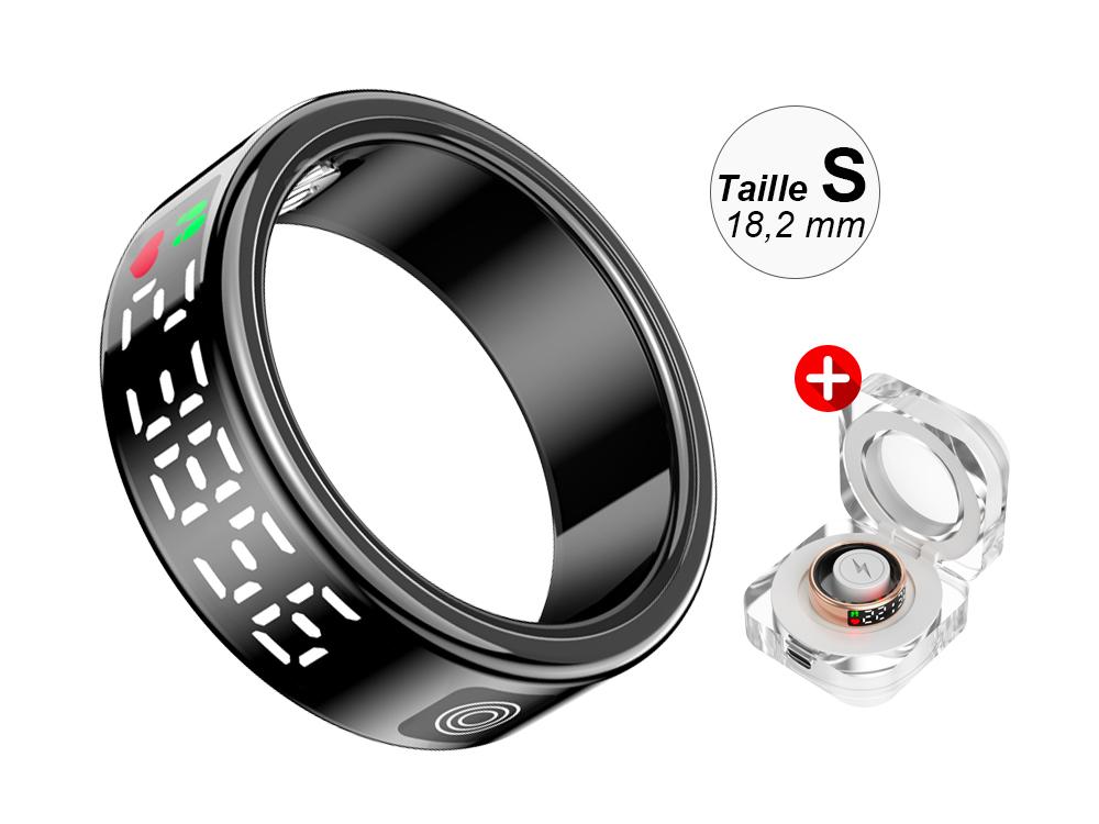 Bague connectée Eko - Modèle Diana - Noir - Taille S