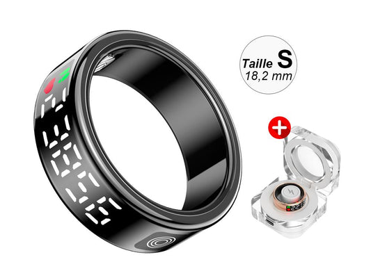 Bague connectée Eko - Modèle Diana - Noir - Taille S