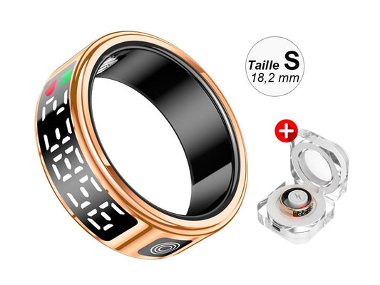 Bague connectée Eko - Modèle Diana - Or rose - Taille S