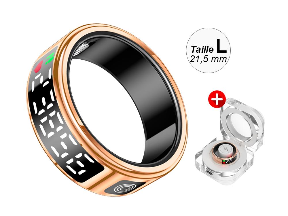 Bague connectée Eko - Modèle Diana - Or rose - Taille L