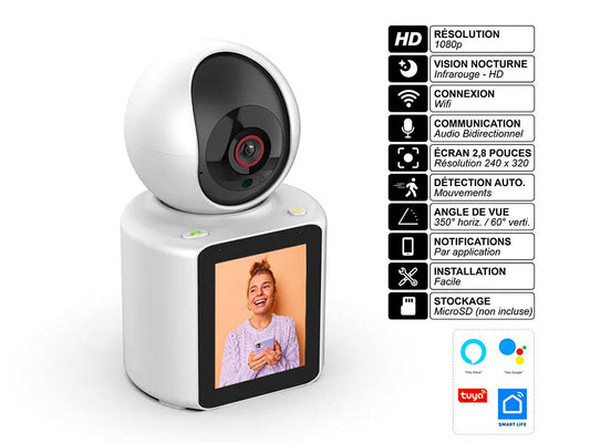 Caméra 360 Wifi HD 1080p - Modèle Xscreen