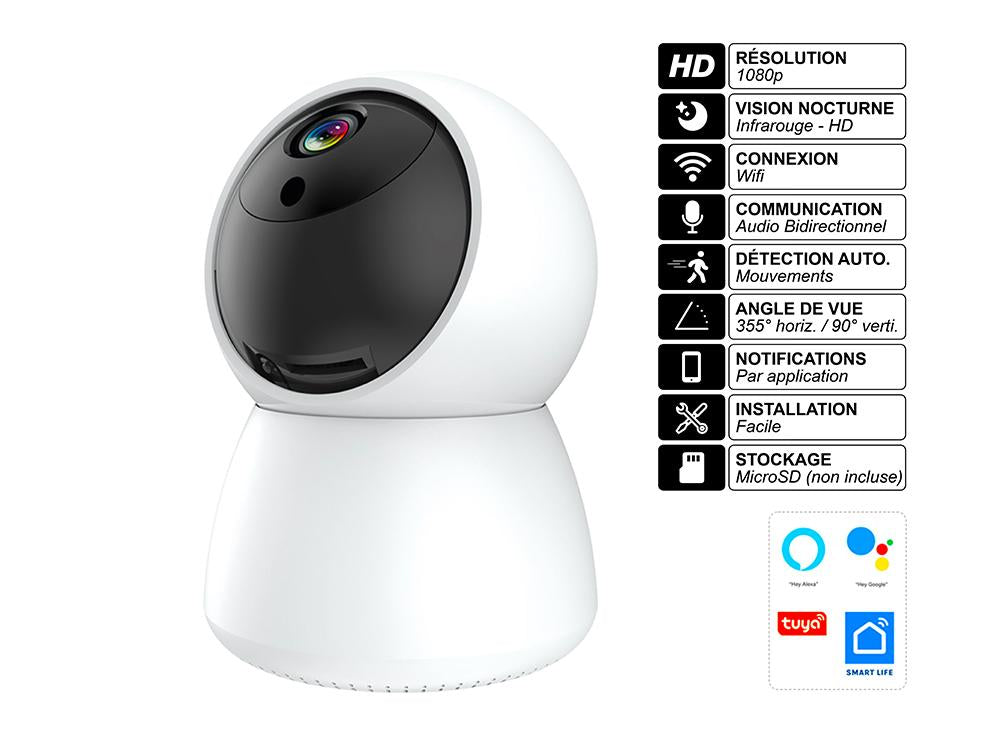 Caméra 360 Wifi HD 1080p - Modèle Xbot