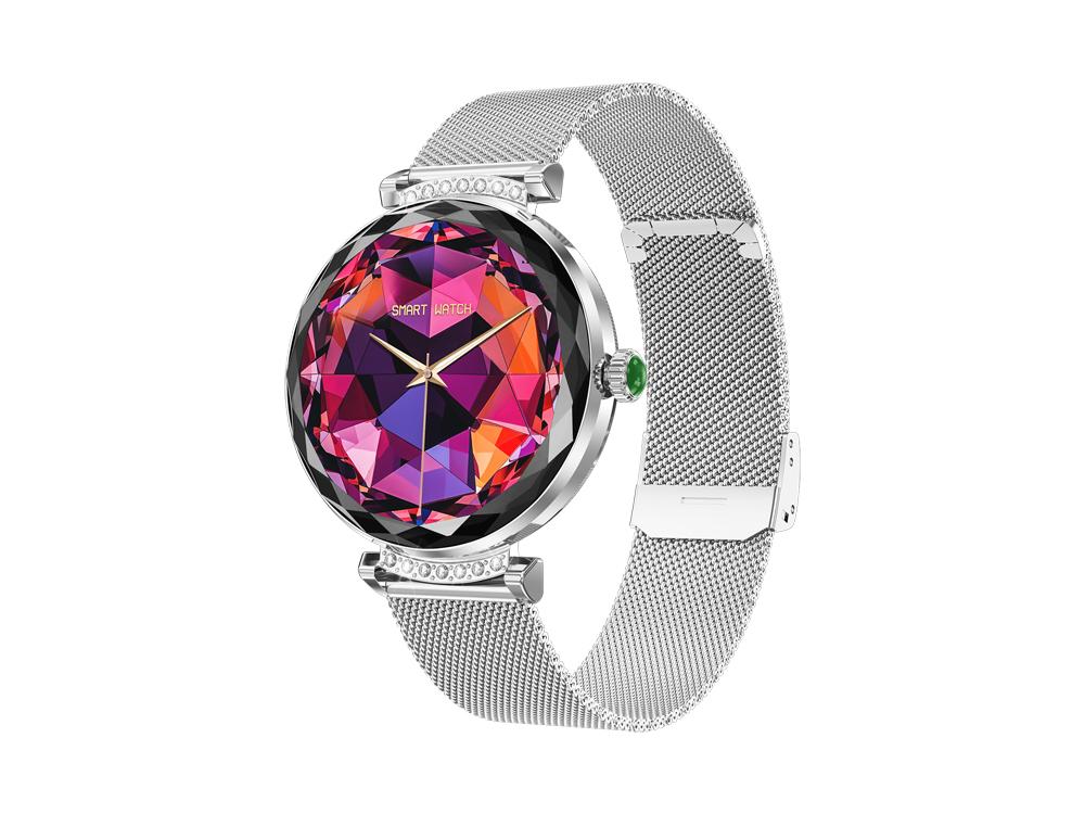 Montre connectée GPS EKO-Crystal Pro - Argent