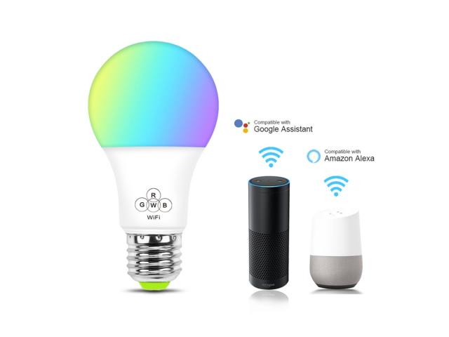 Ampoule LED Wifi connectée compatible Alexa & Google Home