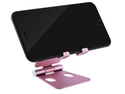 Support de table pliable pour smartphones et tablettes - Rose