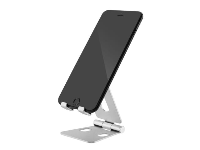 Support de table pliable pour smartphones et tablettes - Argent