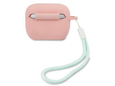 GUESS - Protection en silicone pour Airpods Pro rose/vert Vintage