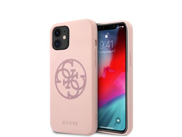 Coque Guess 4G Tone pour iPhone 12 Mini - Rose