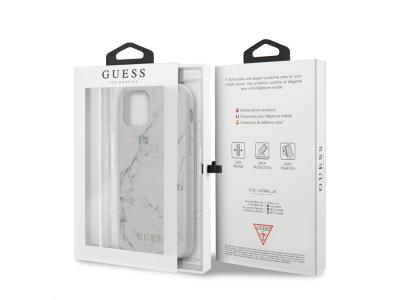 Coque Guess Marble pour iPhone 12 Pro Max - Blanche