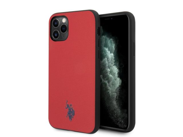 Coque U.S Polo ASSN. Embossed pour iPhone  11 Pro - Rouge