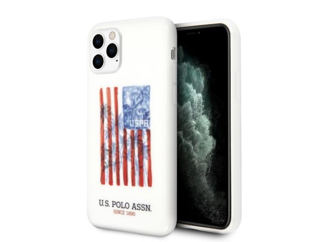 Coque U.S Polo ASSN. American Flag pour iPhone 11 Pro - Blanche