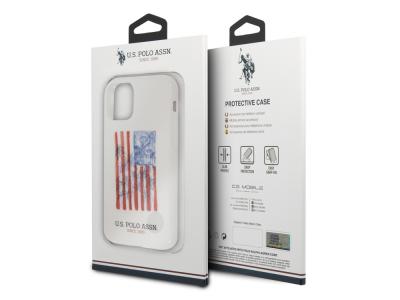 Coque U.S Polo ASSN. American Flag pour iPhone 11 Pro - Blanche