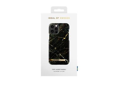 Coque Ideal of Sweden Fashion Port Laurent Marble pour iPhone 12 et iPhone 12 Pro - Or/Noire intense