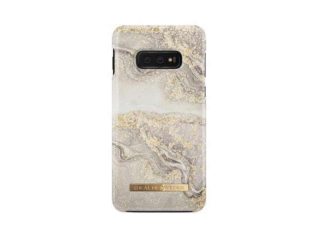 Coque Ideal of Sweden Fashion Sparkle Marble pour Samsung Galaxy S10 edge - Greige