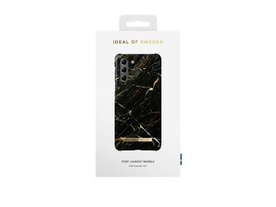 Coque Ideal of Sweden Fashion Port Laurent Marble pour Samsung Galaxy S21 - Or/Noire intense