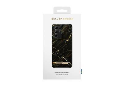 Coque Ideal of Sweden Fashion Port Laurent Marble pour Samsung Galaxy S21 Ultra - Or/Noire intense