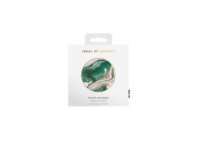 Chargeur sans fil QI induction Ideal of Sweden Golden Jade Marble - Or/Emeraude