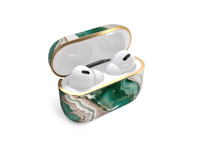 Protection Ideal of Sweden Golden Jade Marble pour Airpods Pro - Or/Emeraude