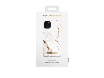 Coque Ideal of Sweden Fashion Carrara Gold pour iPhone 11 Pro Max - Or/Blanche