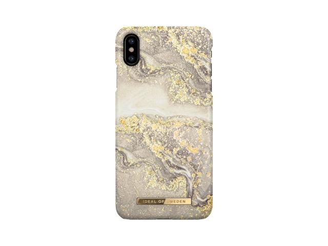 Coque Ideal of Sweden Fashion Sparkle Marble pour iPhone XS Max - Greige
