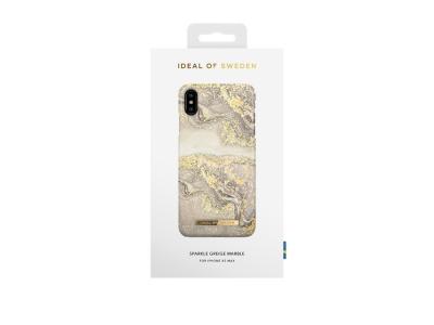Coque Ideal of Sweden Fashion Sparkle Marble pour iPhone XS Max - Greige