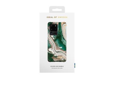 Coque Ideal of Sweden Fashion Golden Jade Marble pour Samsung Galaxy S20 Ultra - Or/Emeraude