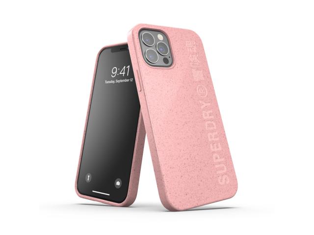 Coque Superdry Snap Case Compostable pour iPhone 12 et iPhone 12 Pro - Rose