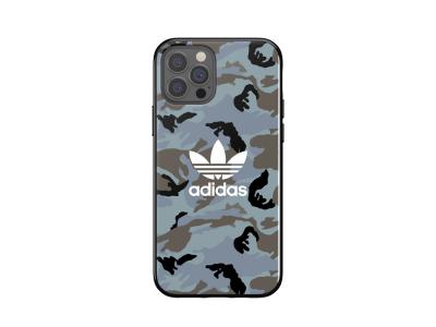 Coque Adidas Originals Camo Trefoil pour iPhone 12 et iPhone 12 Pro - Bleue