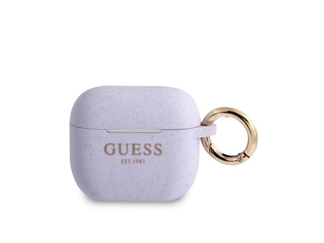 Protection Guess Glitter pour Airpods 3 - Violette
