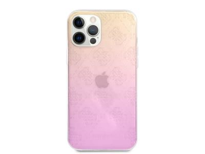 Coque Guess 3D Raised pour iPhone 12 Pro Max - Dégradé rose