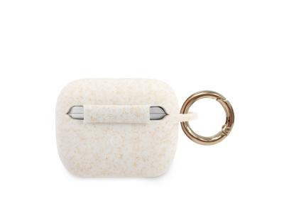 Protection Guess Cover Ring pour Airpods Pro - Blanche