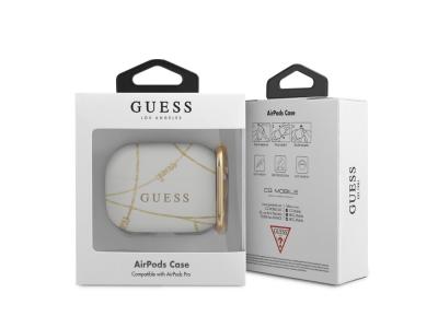 Protection Guess Chain pour Airpods Pro - Blanche